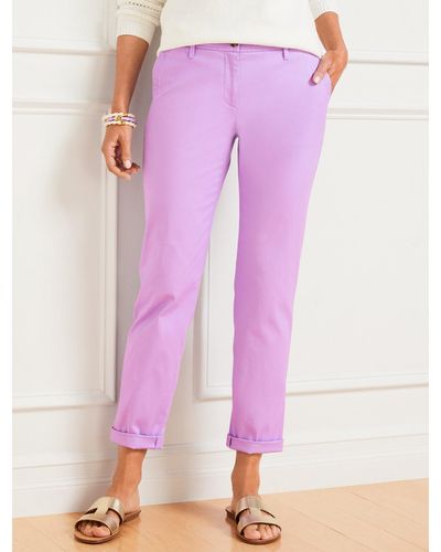 Talbots Relaxed Chinos Trousers - Pink