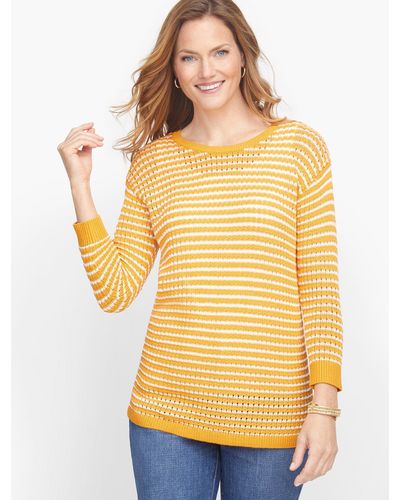 Talbots Mixed Yarn Sweater - Yellow