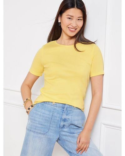 Talbots Crewneck T-shirt - Yellow