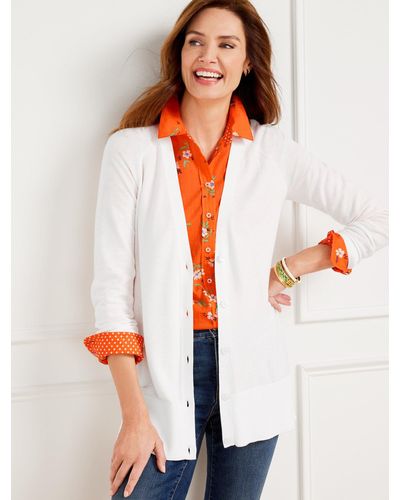 Talbots Girlfriend Cardigan Jumper - White