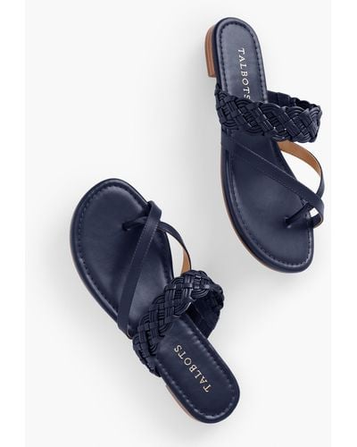 Talbots Gia Braided Sandals - Blue