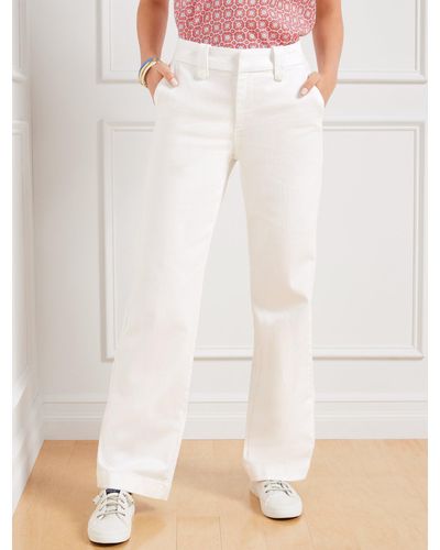 Talbots Wide Leg Jeans - Natural