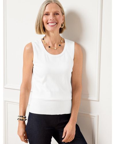 Talbots Charming Shell Sweater - White