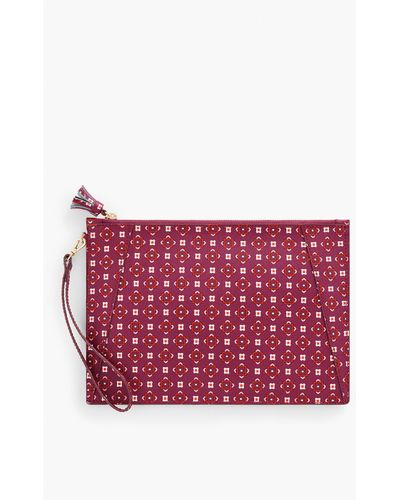 Talbots Neely & Chloetm Leather Zip Pouch - Red