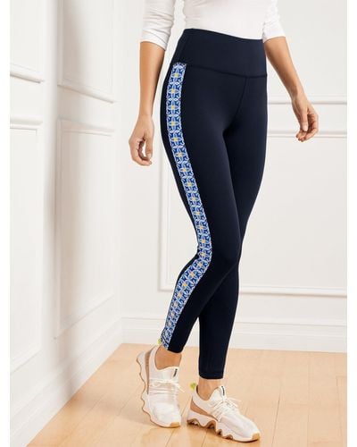 Talbots Performance Interlock Leggings - Blue