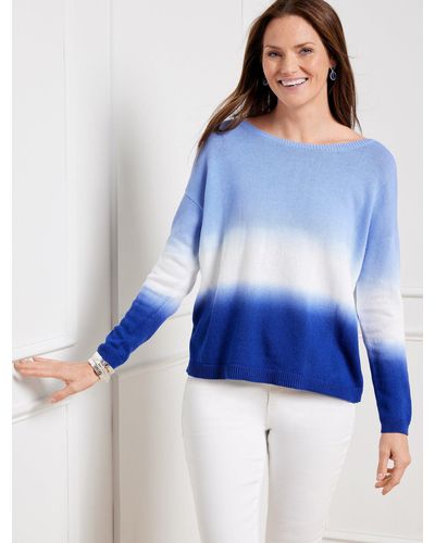 Talbots Ballet Neck Sweater - Blue