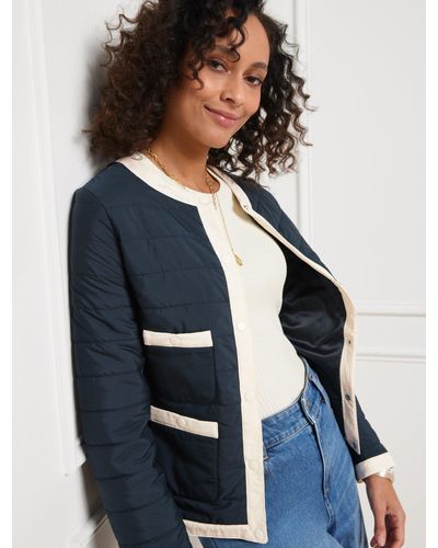 Talbots Quilted Lady Jacket - Blue