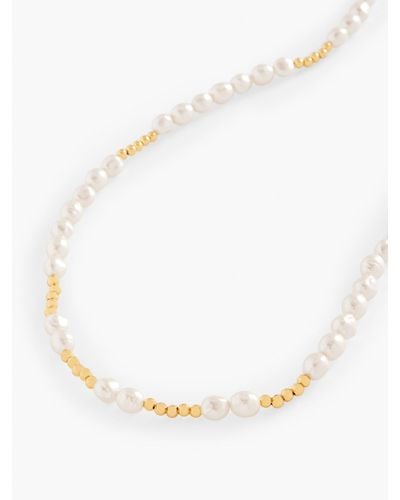 Talbots Fresh Pearl Long Necklace - Natural