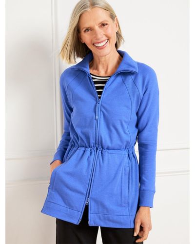Talbots Modal French Terry Jacket - Blue
