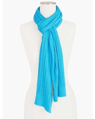 Talbots Cable Knit Scarf - Blue