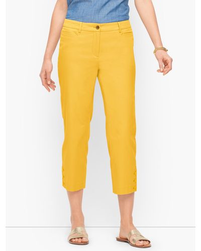 Talbots Perfect Skimmers Trousers - Yellow
