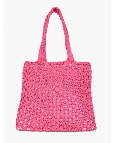 Talbots Knotted Cord Tote - Pink