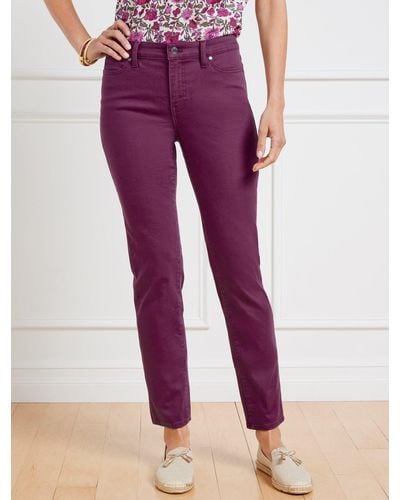 Talbots Slim Ankle Jeans - Purple