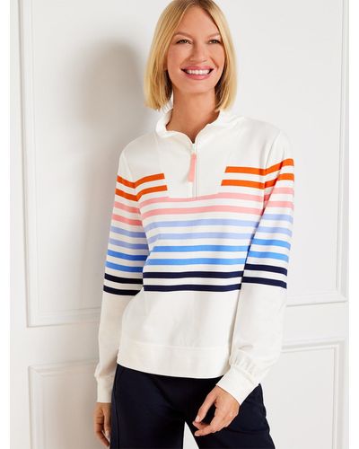 Talbots Half-zip Pullover Sweater - White