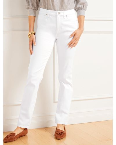 Talbots High-waist Straight-leg Jeans - White