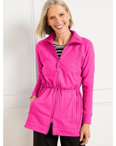 Talbots Modal French Terry Jacket - Pink