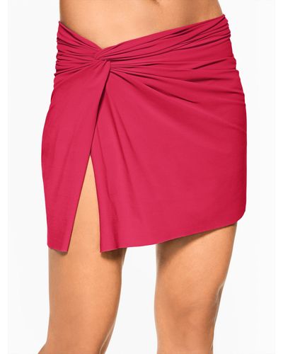 Talbots Profile By Gottex® Twist Front Cover-up Swim Skirt - Purple