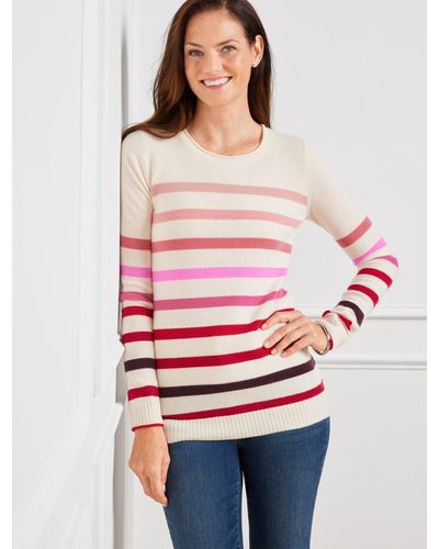 Talbots Cashmere Crewneck Pullover Sweater - Red