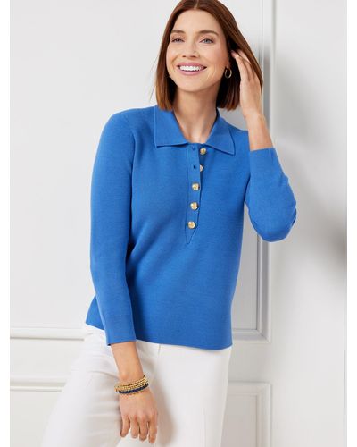 Talbots Polo Sweater - Blue