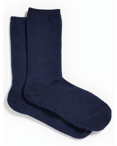 Talbots Melange Trouser Socks - Blue