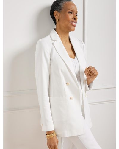 White relaxed deals blazer