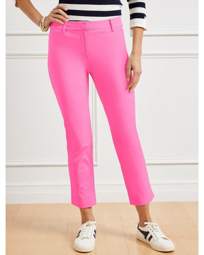 Talbots Perfect Crops Trousers - Pink