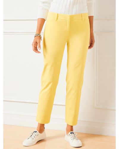 Talbots Perfect Crops Trousers - Yellow