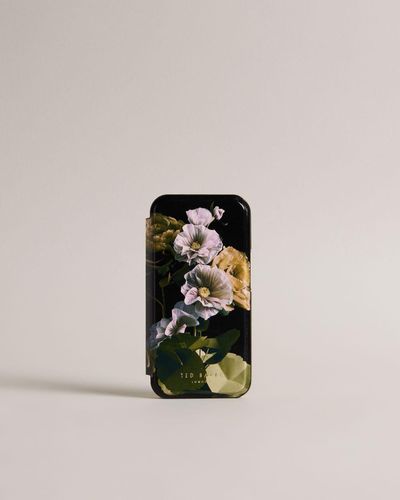 Ted Baker Paper Flowers Iphone 13 And 14 Mirror Case - Black