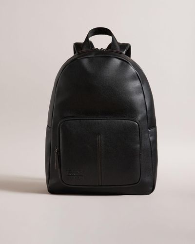 Ted Baker Faux Leather Backpack - Black
