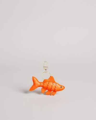 Ted Baker Fish Bag Charm - Orange