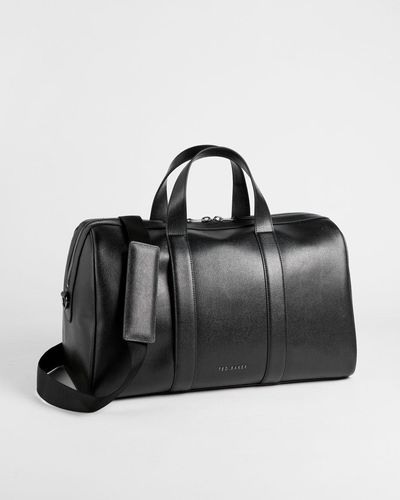 Ted Baker Saffiano Leather Holdall - Black