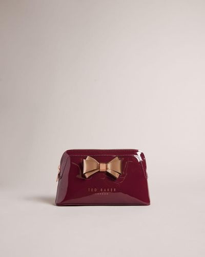 Ted Baker Curved Bow Makeup Bag - Purple