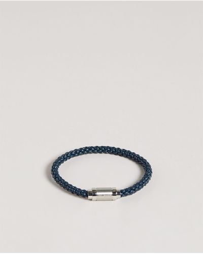Ted Baker Leather Woven Bracelet - Blue