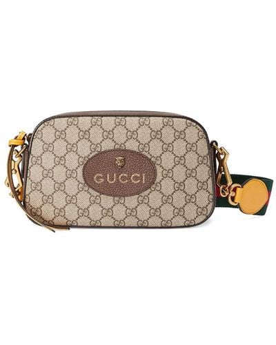 Gucci Camera Bag With Logo - Brown