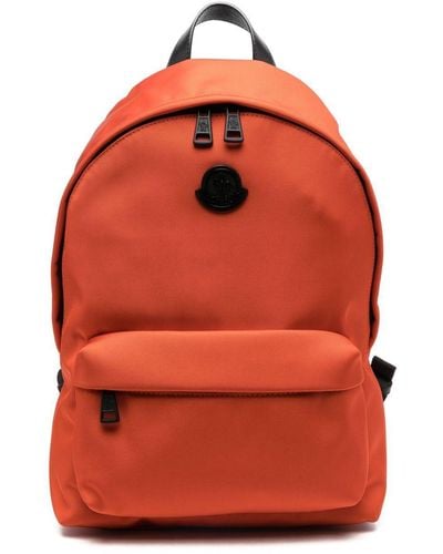 Moncler Logo-patch Backpack - Orange