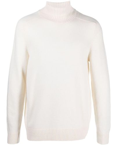 Circolo 1901 Roll-neck Fine-knit Sweater - White