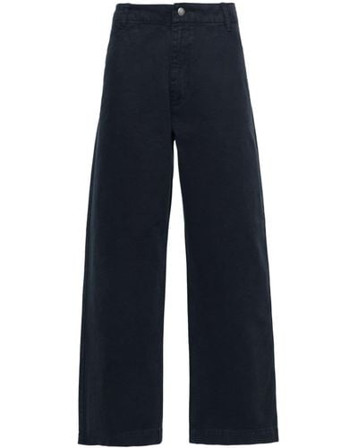 Emporio Armani Organic Cotton Trousers - Blue