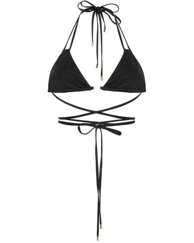 Loewe-Paulas Ibiza Top Bikini A Triangolo - Nero