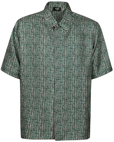 Fendi Shirt With Logo - Green