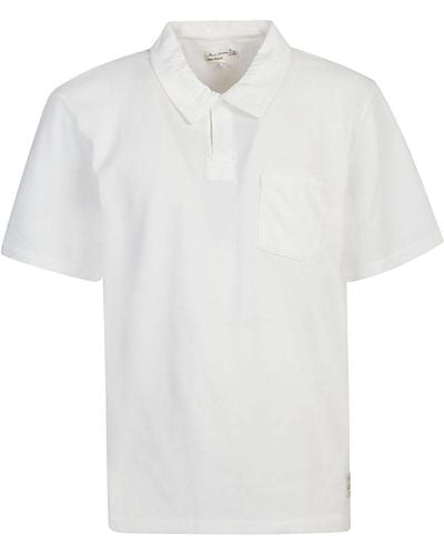 Merz B. Schwanen Organic Cotton Polo Shirt - White