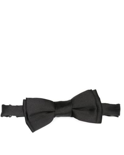 Paul Smith Plain Silk Bow Tie - Black
