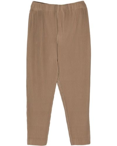 Homme Plissé Issey Miyake Pleated Pants - Natural