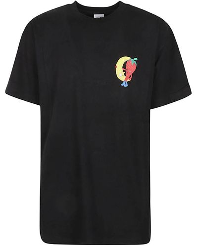 Sky High Farm Logo Cotton T-Shirt - Black