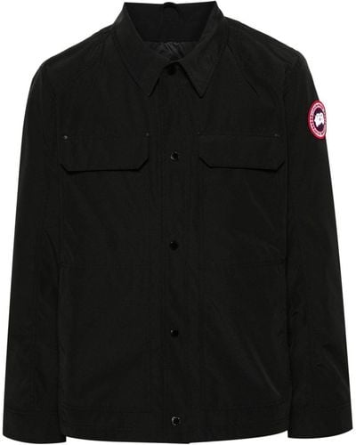 Canada Goose Burnaby Chore Single-Breasted Coat - Black