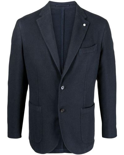 Luigi Bianchi Single-Breasted Jacket - Blue
