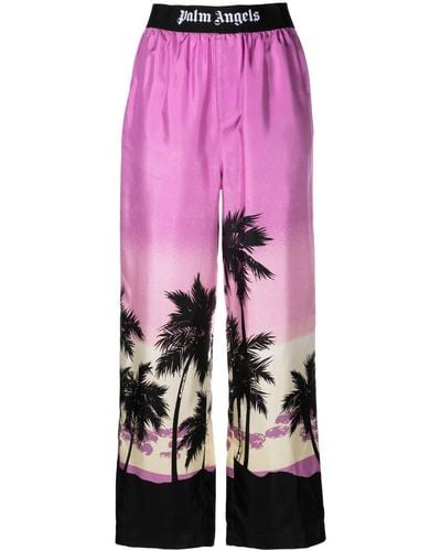 Palm Angels Pink Sunset Pyjama Trousers