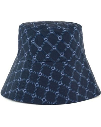 Emporio Armani Monogram Bucket Hat - Blue