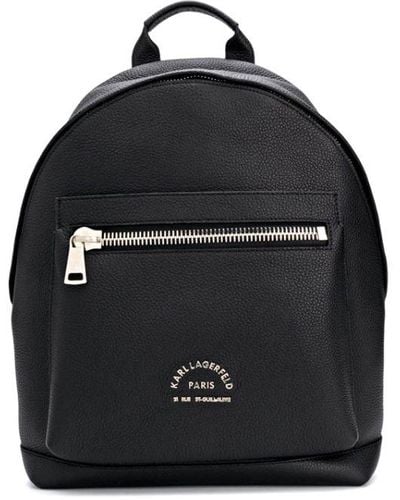 Karl Lagerfeld Logo Backpack - Black