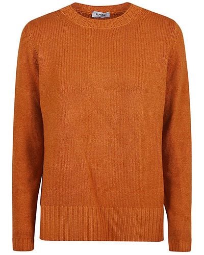 Base London Wool And Cashmere Blend Jumper - Orange