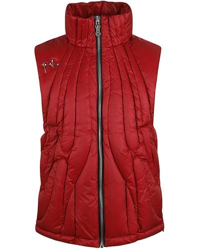 THUG CLUB Cave Goose Down Vest - Red